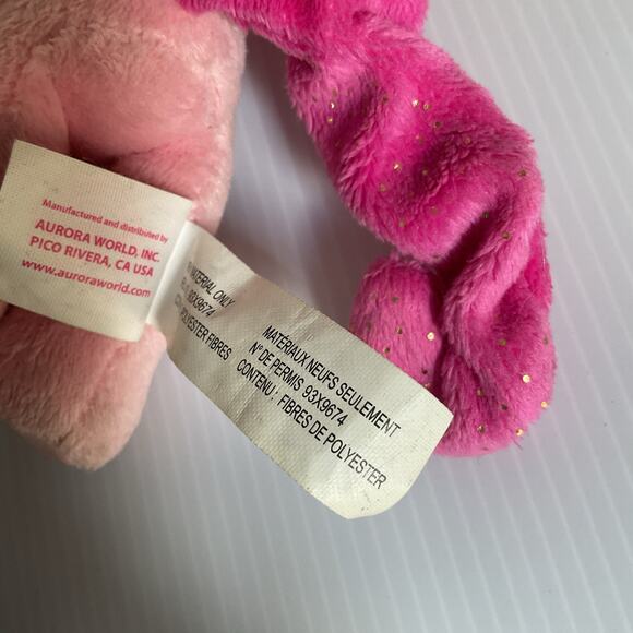 2013 My Little Pony Pinkie Pie Plush Aurora World Stuffed Animal Sparkle Hair - Picture 12 of 13